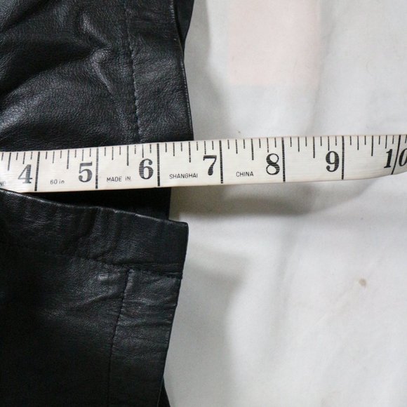 VTG CALLIOPE Leather Works A-Line Rear Slit Skirt Sz 8 - Picture 11 of 13